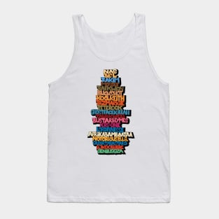 Rap Legends. Funky Design. Hip hop Allstars 90´s. Tank Top